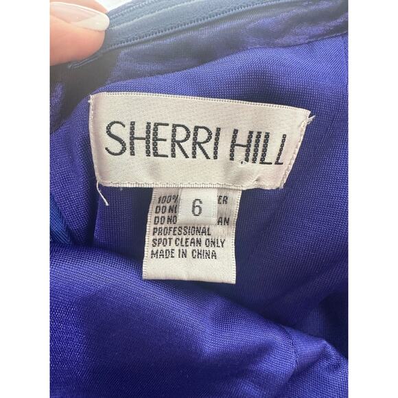 Sherri Hill Womens Strapless Off Shoulder Dress Size 6 Prom Cocktail Pageant - Picture 8 of 13